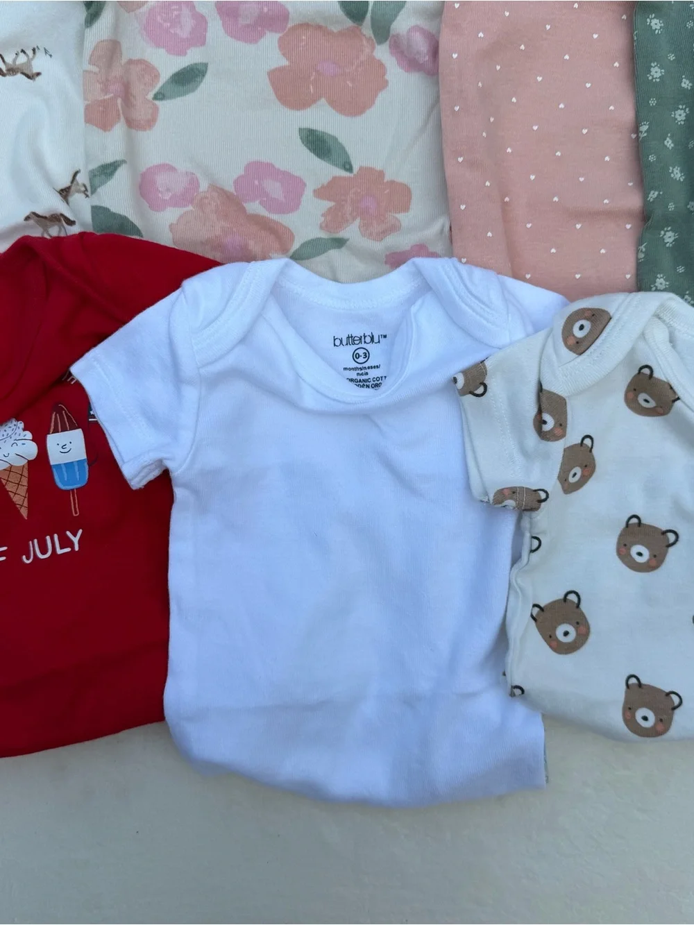 GAP Kids Short Sleeve Tee & Bodysuit Mix - Green, Pink, Blue, Red, Cream